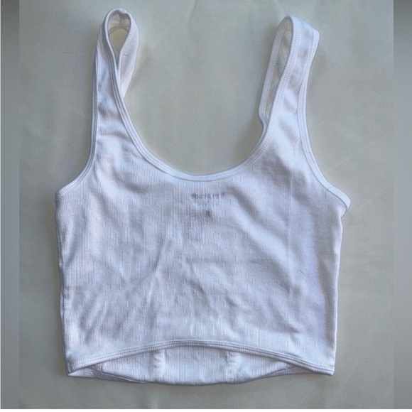 Women’s White Playboy Crop Tank Top Xs - Picture 2 of 7